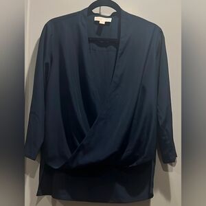 Michael Kors Black Wrap Blouse